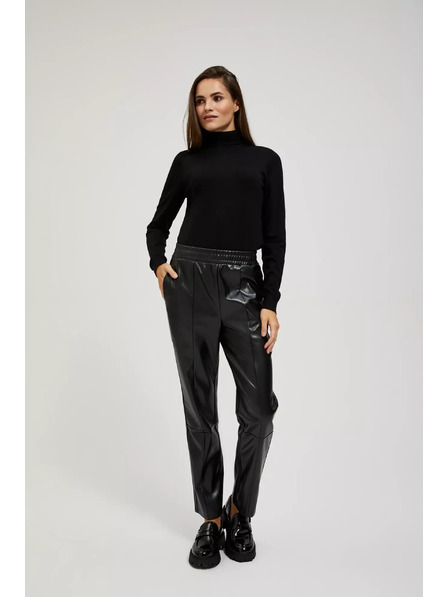 Moodo Черен суитшърт с яка Moodo