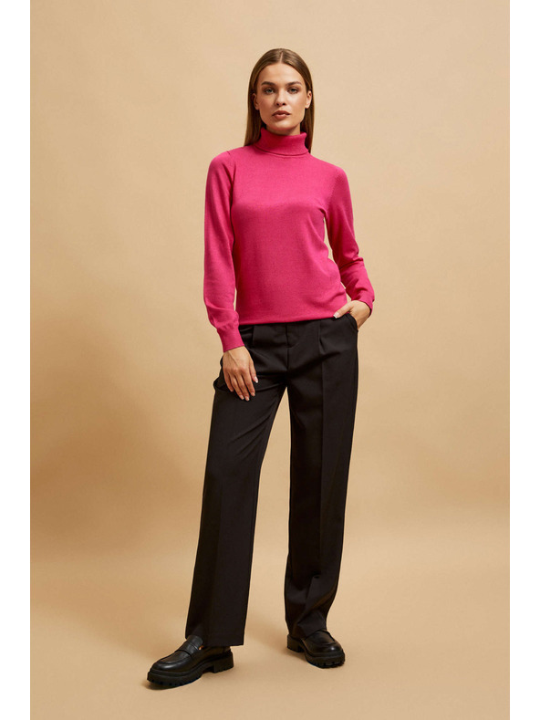 Moodo Фуксиев суитшърт с яка Moodo