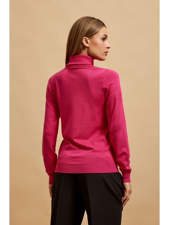 Moodo Фуксиев суитшърт с яка Moodo