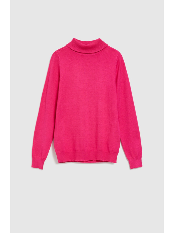 Moodo Фуксиев суитшърт с яка Moodo