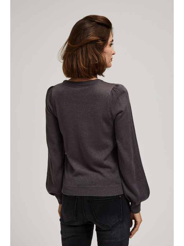 Moodo Суитшърт с балонени ръкави и метална нишка Moodo