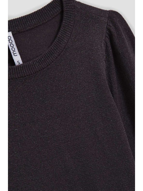 Moodo Суитшърт с балонени ръкави и метална нишка Moodo