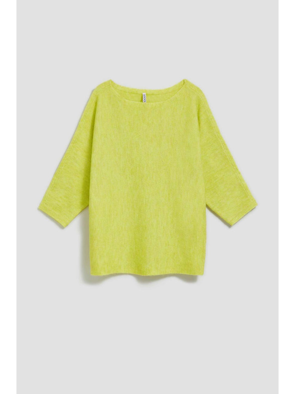 Moodo Лимонов суитшърт с 3/4 ръкав Moodo