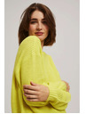 Moodo Лимонов суитшърт с кръгло деколте Moodo
