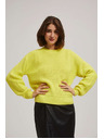 Moodo Лимонов суитшърт с кръгло деколте Moodo