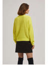 Moodo Лимонов суитшърт с кръгло деколте Moodo