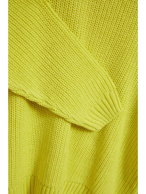 Moodo Лимонов суитшърт с кръгло деколте Moodo