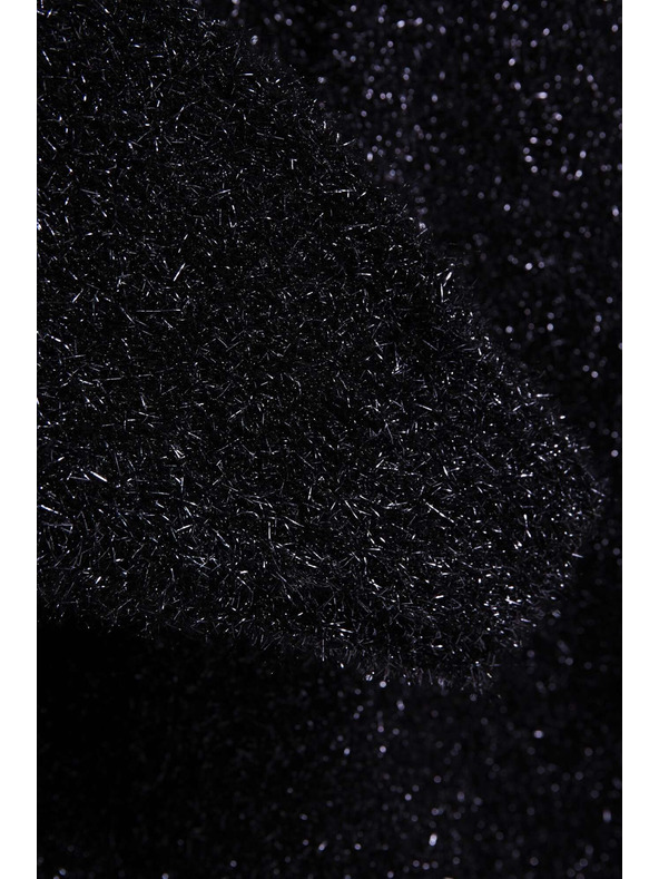 Moodo Суитшърт с V-образно деколте и метална нишка Moodo