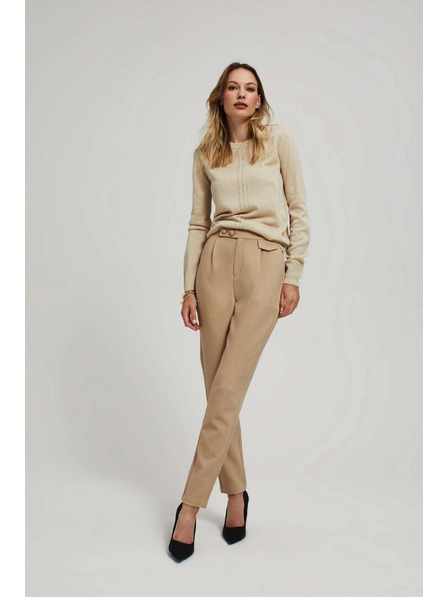 Moodo Суитшърт с ажурна декорация Moodo