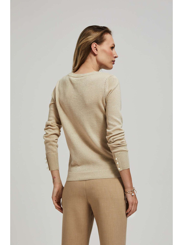 Moodo Суитшърт с ажурна декорация Moodo