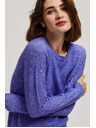 Moodo Пуловер с връзки във виолетово Moodo