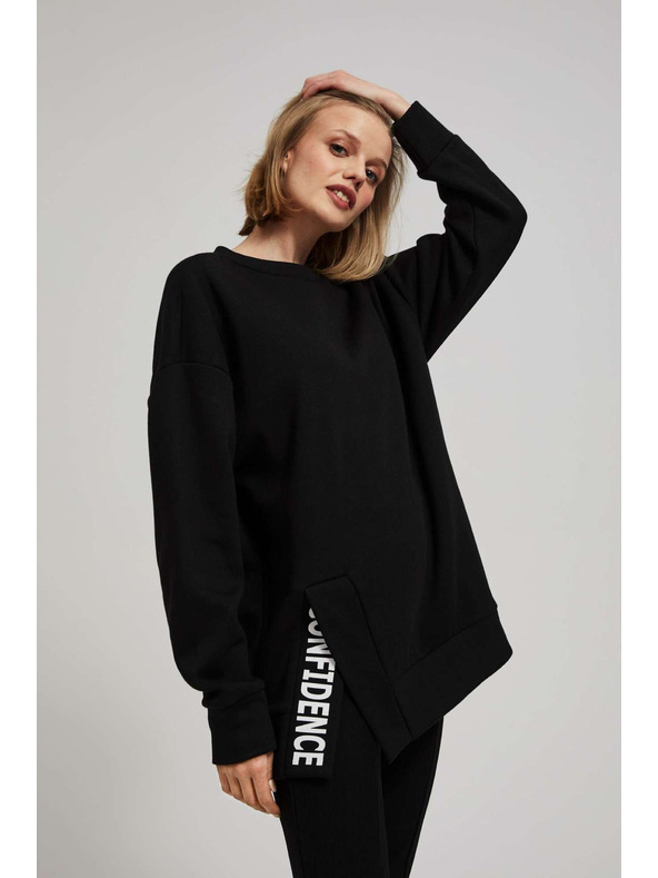 Moodo Oversize суитшърт с надпис Moodo