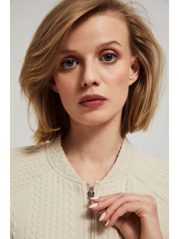 Moodo Разкопчаващ се суитшърт с джобове Moodo