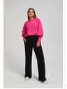 Moodo Блуза с обемни ръкави в цвят фуксия Moodo
