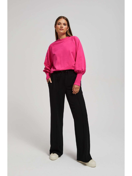 Moodo Блуза с обемни ръкави в цвят фуксия Moodo