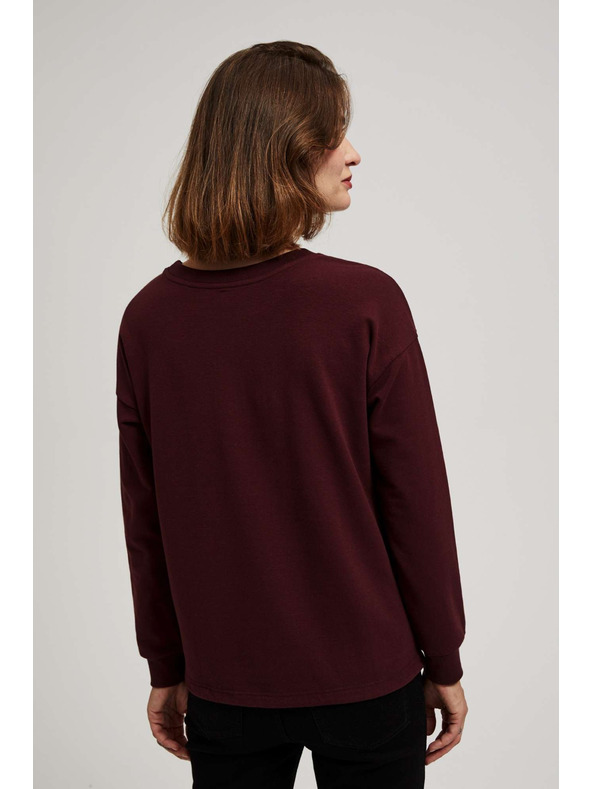 Moodo Прост суитшърт с принт Moodo