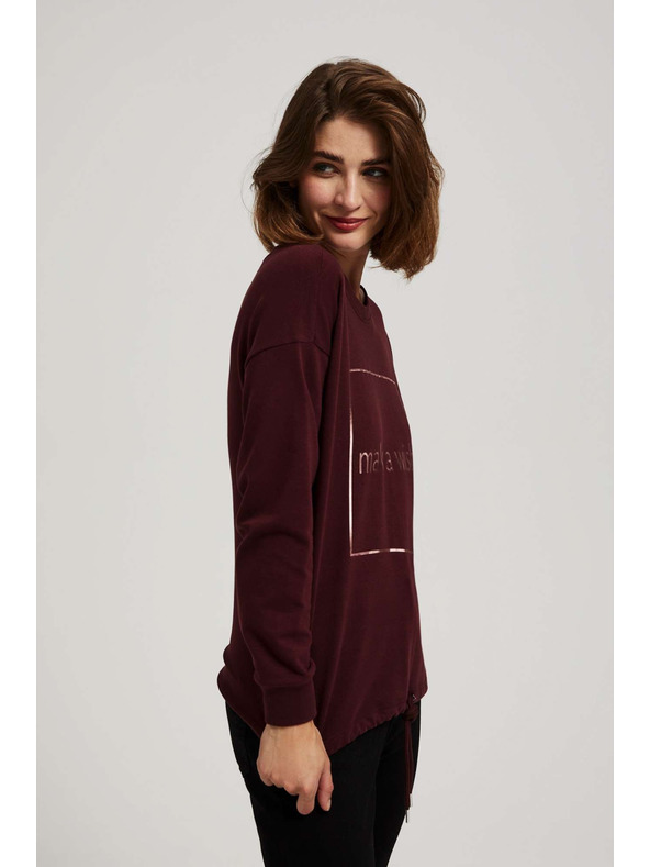 Moodo Прост суитшърт с принт Moodo