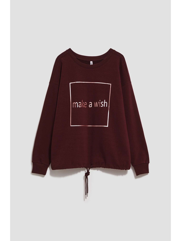 Moodo Прост суитшърт с принт Moodo