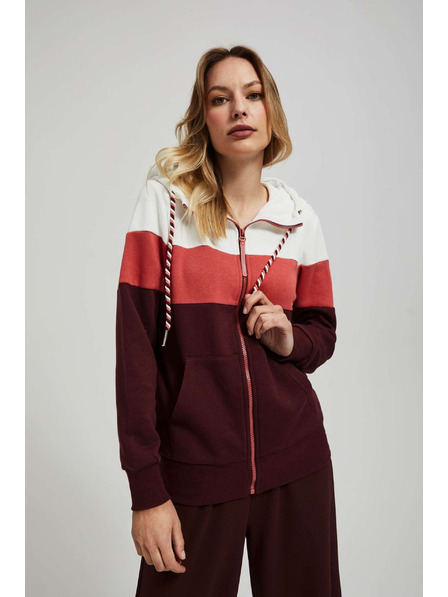 Moodo Суитшърт с качулка в кестеняв цвят Moodo