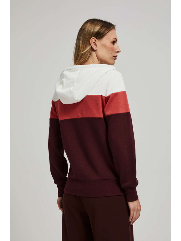 Moodo Суитшърт с качулка в кестеняв цвят Moodo