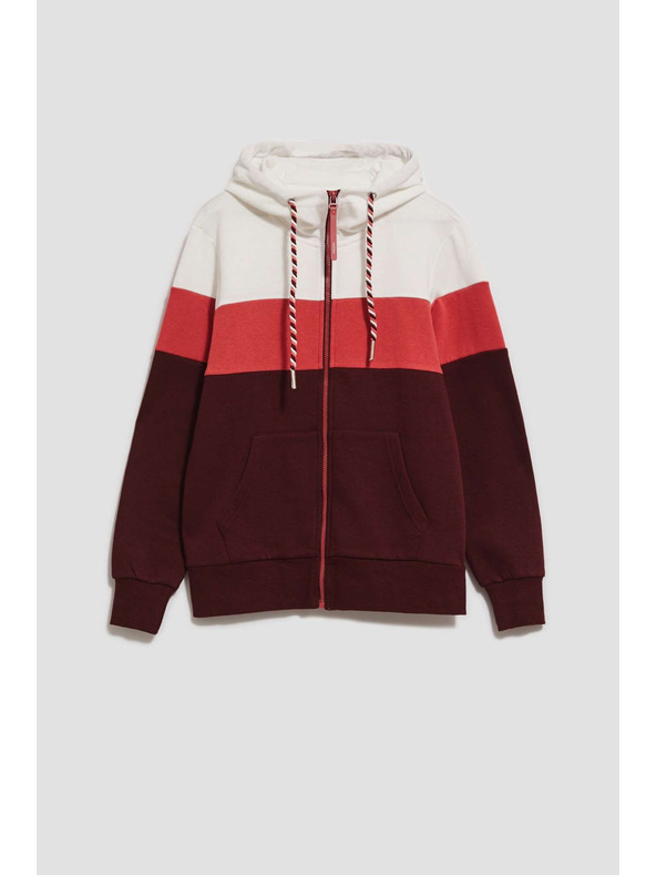 Moodo Суитшърт с качулка в кестеняв цвят Moodo