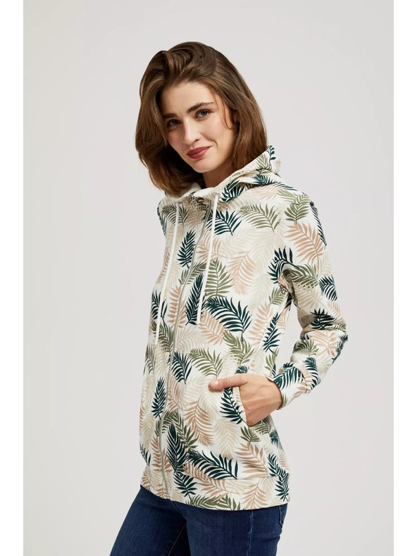 Moodo Суитшърт с качулка и принт Moodo