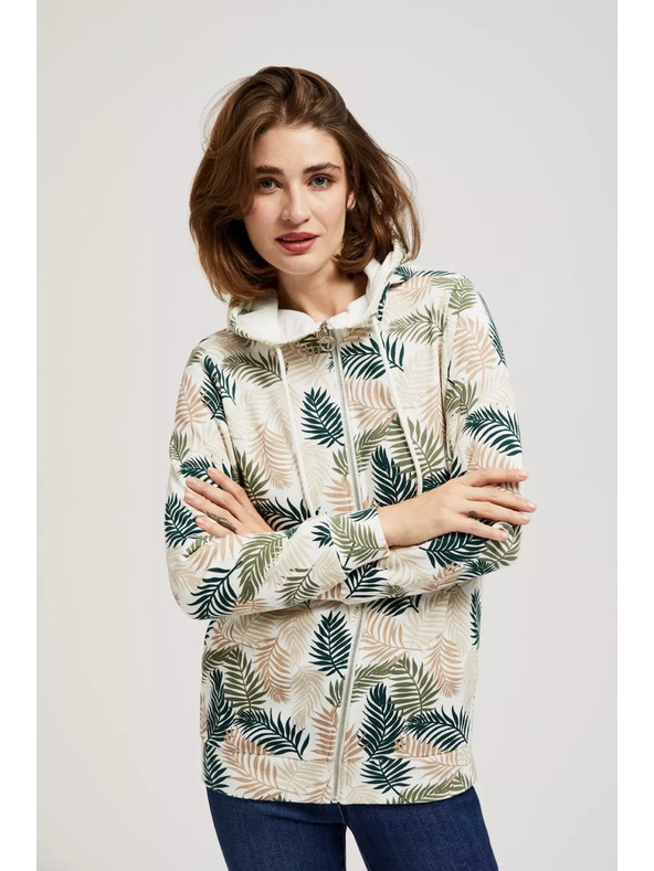 Moodo Суитшърт с качулка и принт Moodo