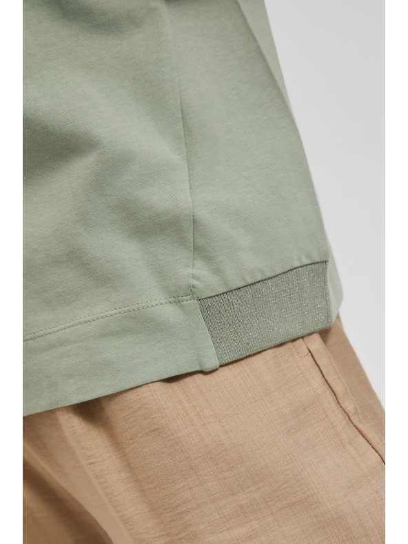 Moodo Блуза с принт в маслинен цвят Moodo