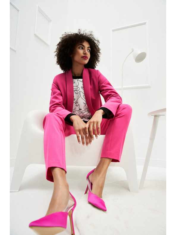 Moodo Гладко сако розово Moodo