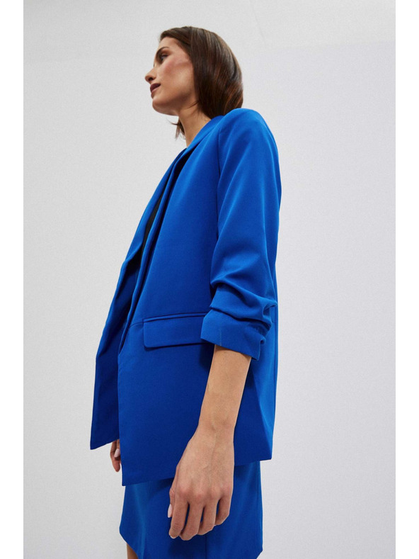 Moodo Гладко сако синьо Moodo