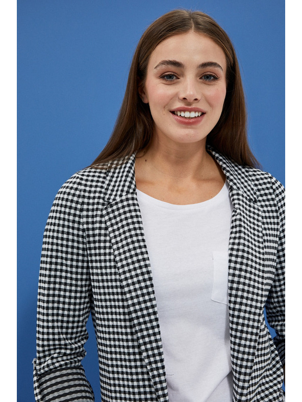 Moodo Черно-бяло фино каирано сако Moodo