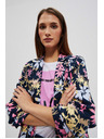 Moodo Едностранно сако с растителен принт Moodo