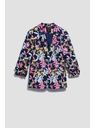 Moodo Едностранно сако с растителен принт Moodo