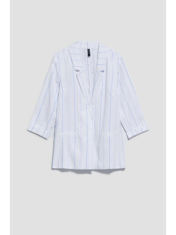 Moodo Бяло райирано сако Moodo