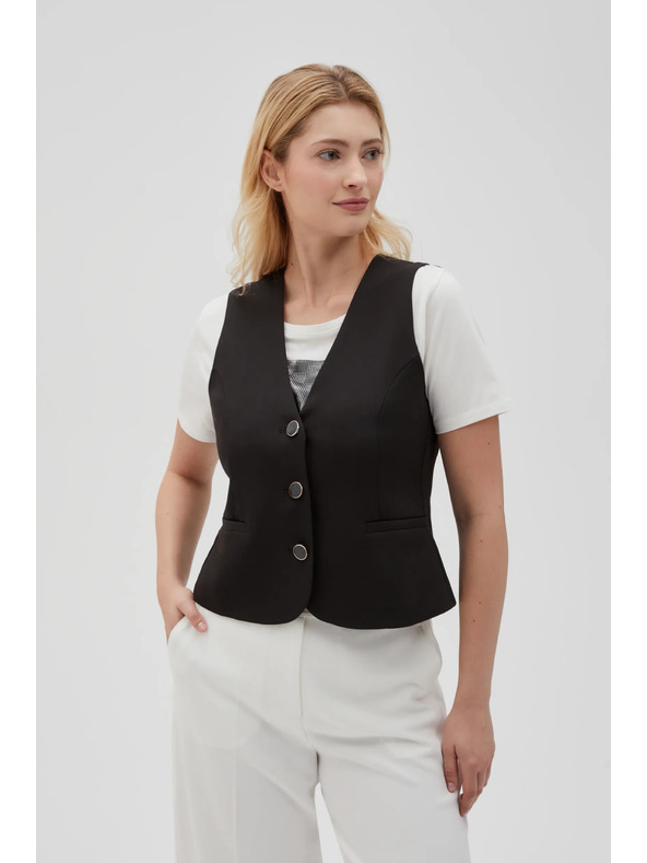 Moodo Черна официална жилетка Moodo