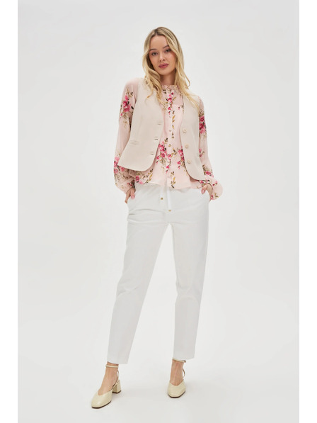 Moodo Елегантна бежова жилетка Moodo