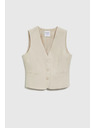Moodo Елегантна бежова жилетка Moodo