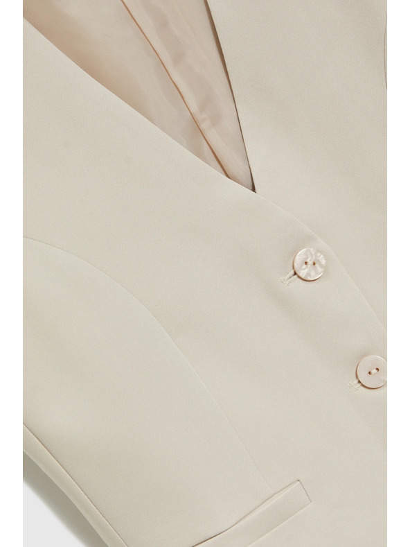 Moodo Елегантна бежова жилетка Moodo