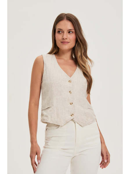 Moodo Жилетка бежова Moodo