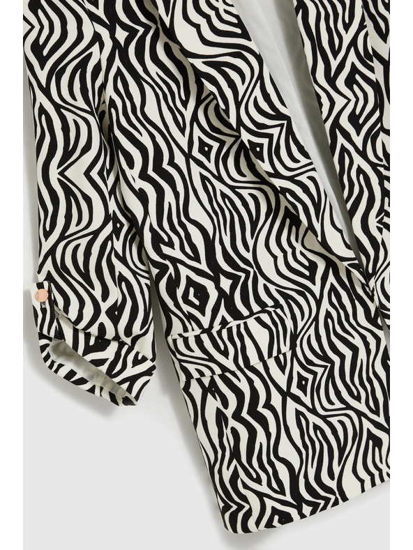 Moodo Десенирано сако бежово Moodo