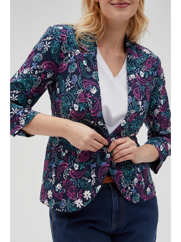 Moodo Сако с 3/4 ръкави тъмно синьо Moodo