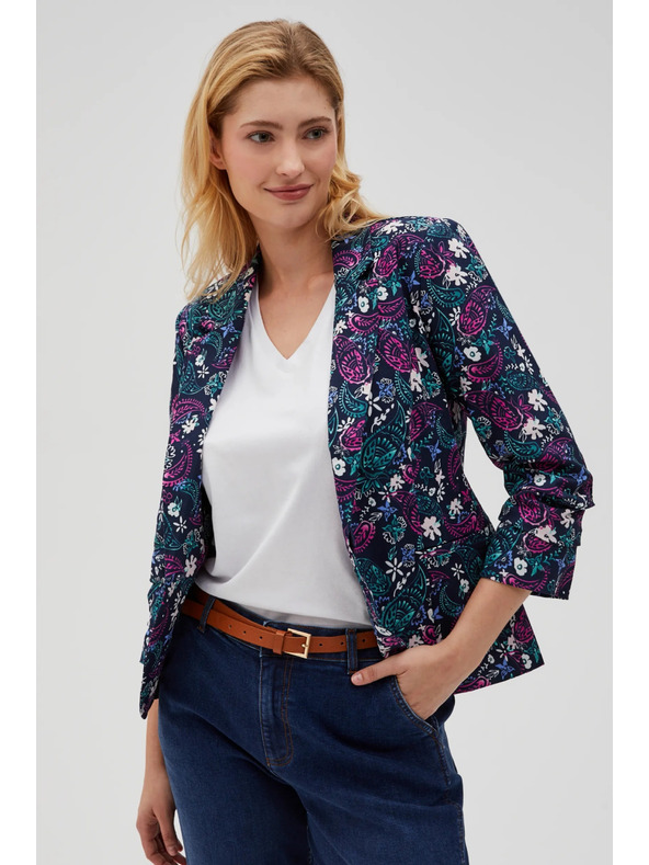 Moodo Сако с 3/4 ръкави тъмно синьо Moodo