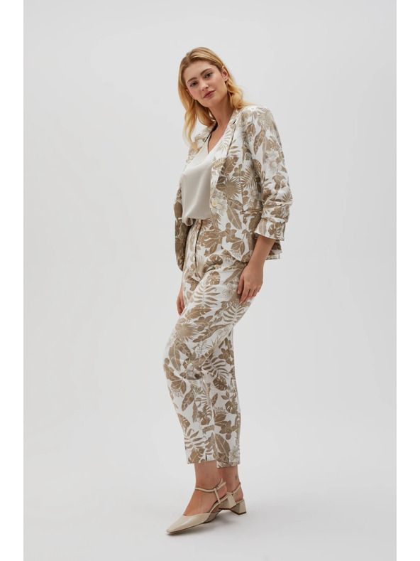 Moodo Сако с десен бежово Moodo