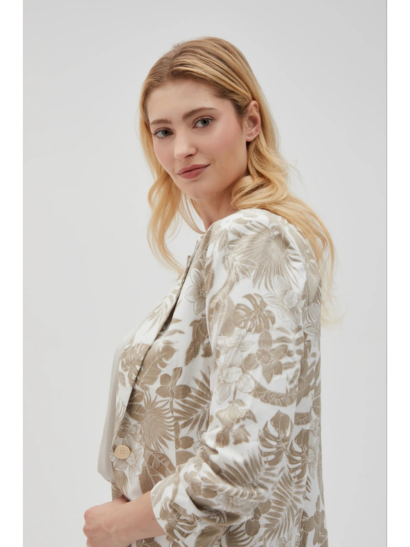 Moodo Сако с десен бежово Moodo