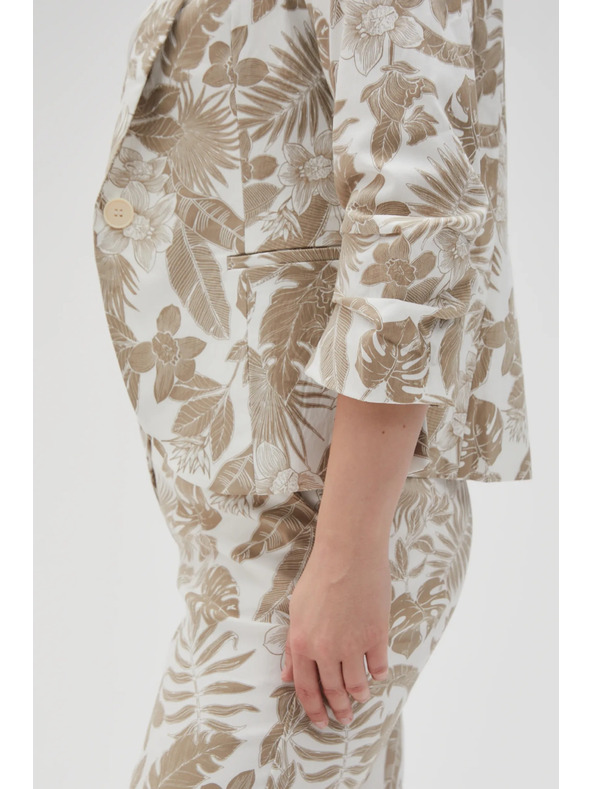 Moodo Сако с десен бежово Moodo