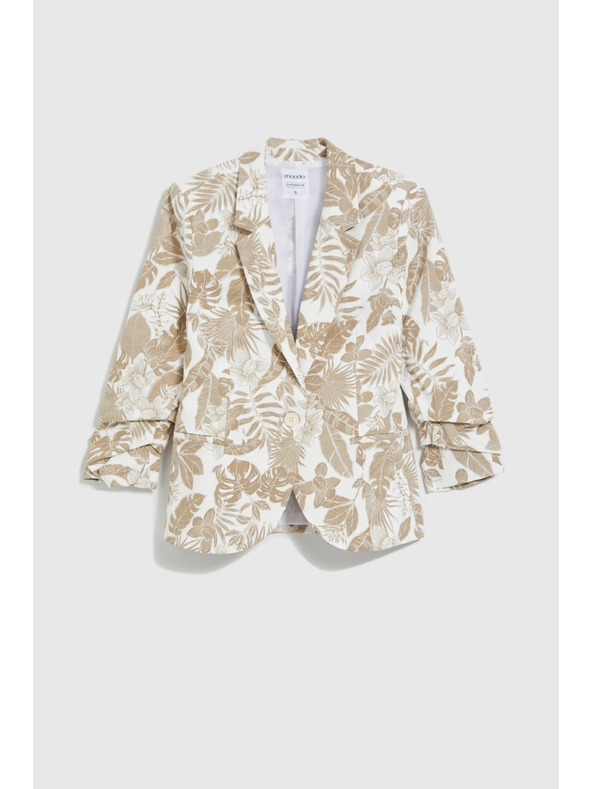 Moodo Сако с десен бежово Moodo