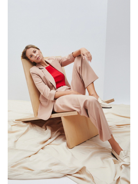 Moodo Бежово сако с 3/4 ръкави Moodo