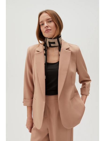 Moodo Бежово сако с 3/4 ръкави Moodo