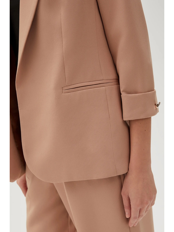 Moodo Бежово сако с 3/4 ръкави Moodo