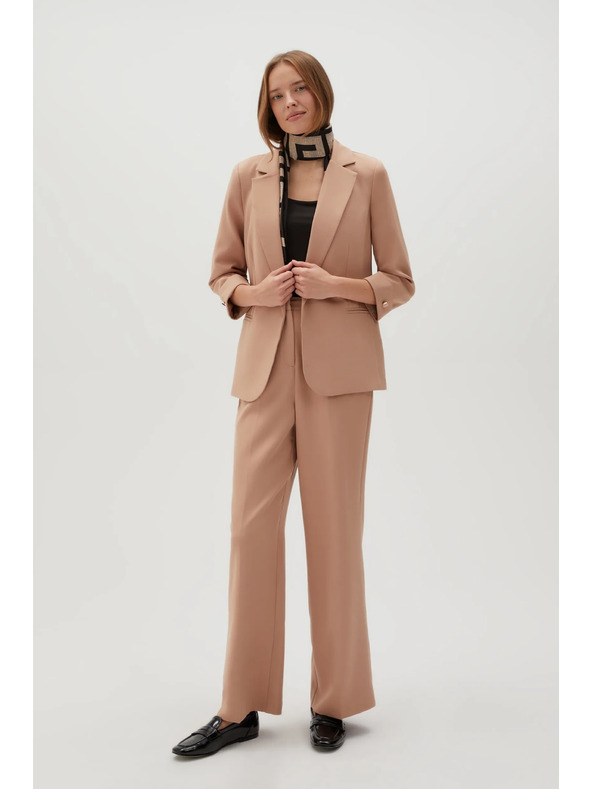 Moodo Бежово сако с 3/4 ръкави Moodo